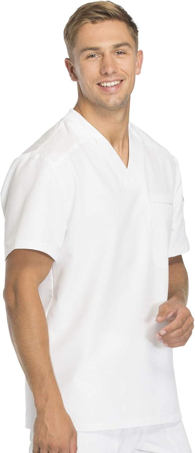 image:imageDickies Dynamix Scrubs for Men AthleticInspired VNeck Chest Pocket Scrub Top with FourWay Stretch amp Moisture Wicking DK610White