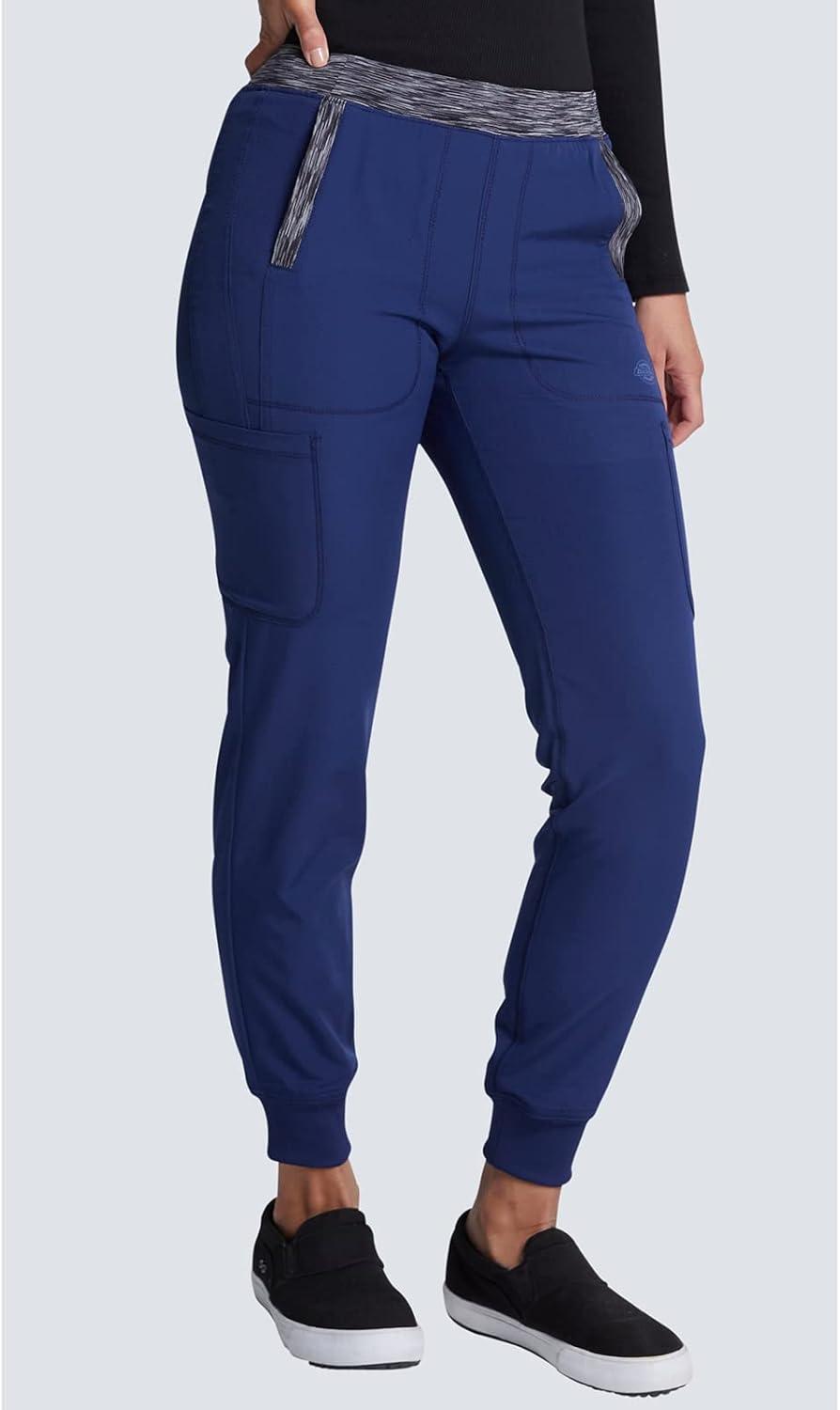 image:imageDickies Dynamix Women Scrubs Pant Natural Rise Tapered Leg Jogger DK185Navy Black Combo