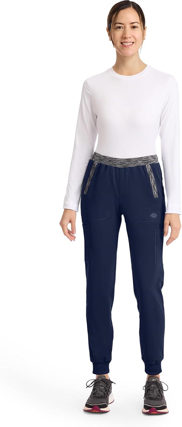 image:imageDickies Dynamix Women Scrubs Pant Natural Rise Tapered Leg Jogger DK185Navy