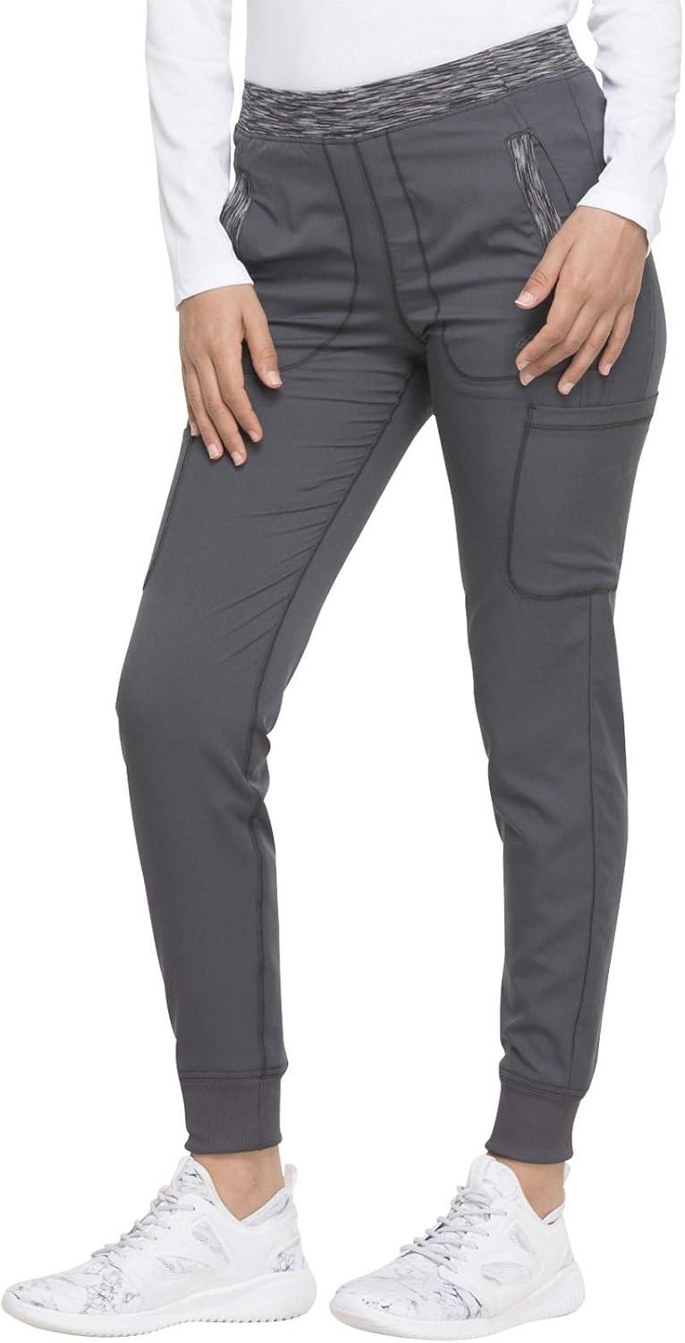 image:imageDickies Dynamix Women Scrubs Pant Natural Rise Tapered Leg Jogger DK185Pewter