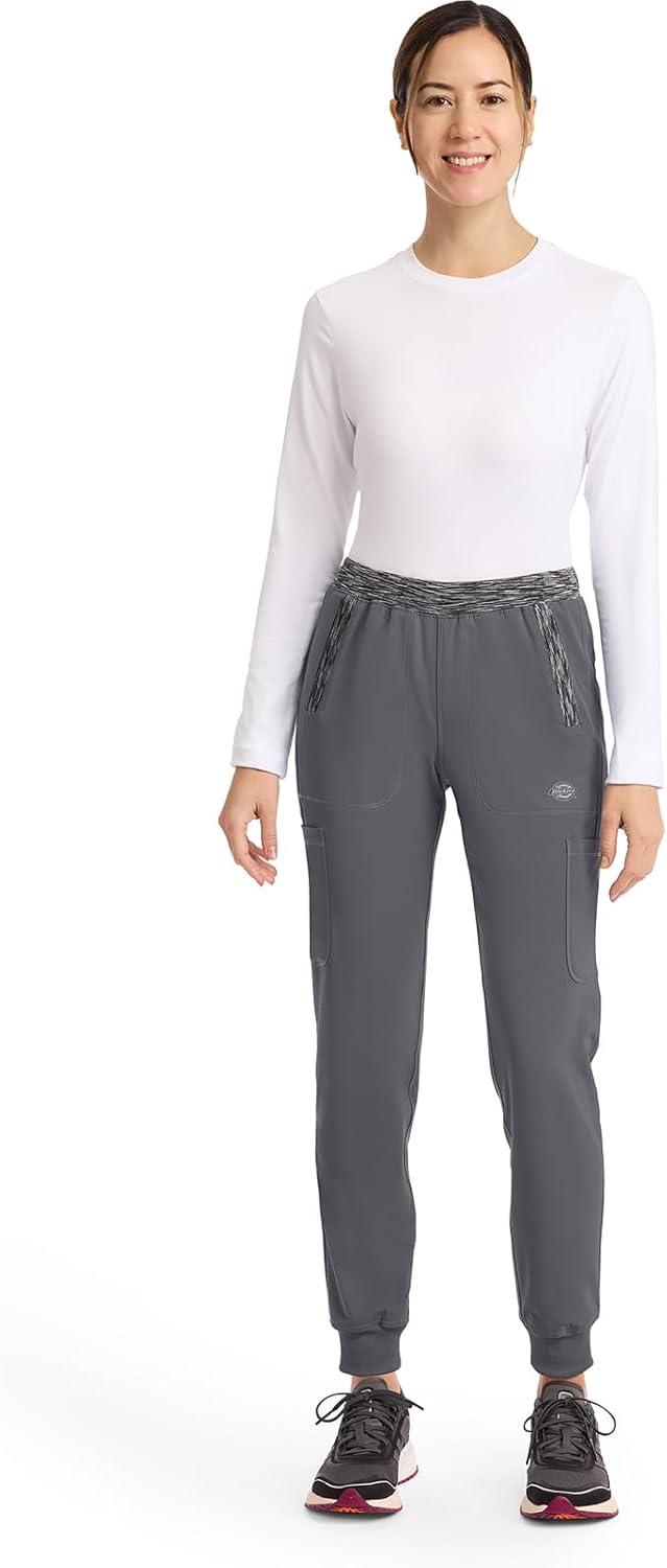 image:imageDickies Dynamix Women Scrubs Pant Natural Rise Tapered Leg Jogger DK185Pewter