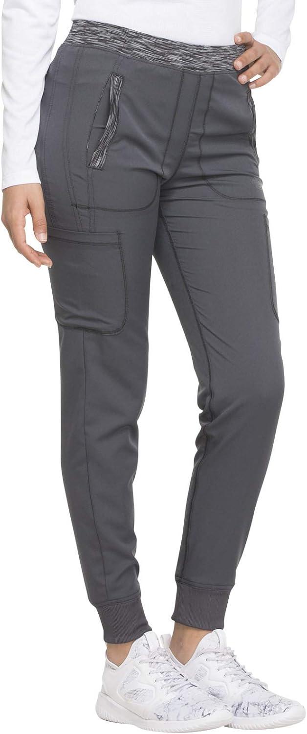 image:imageDickies Dynamix Women Scrubs Pant Natural Rise Tapered Leg Jogger DK185Pewter