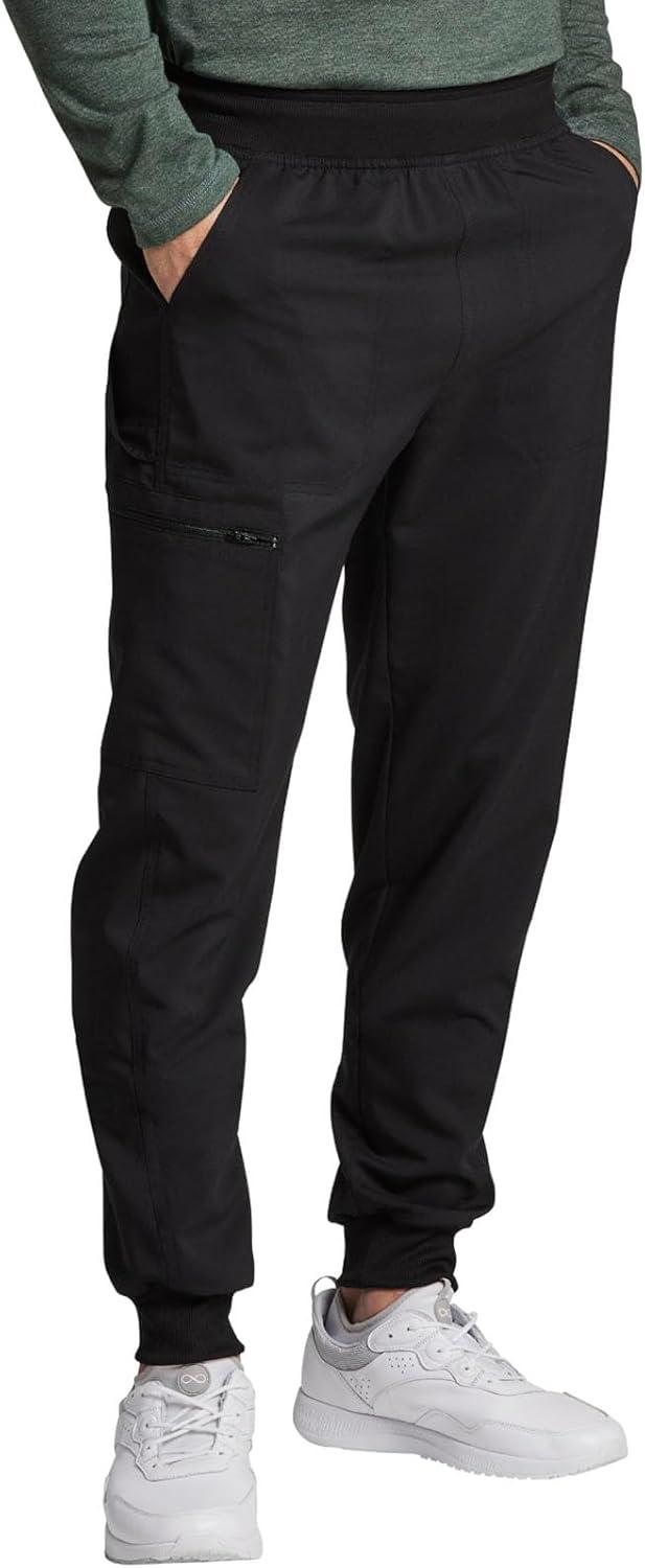 image:imageDickies Scrubs for Men MidRise Jogger Pants with Stretchy Fabric DK224Black