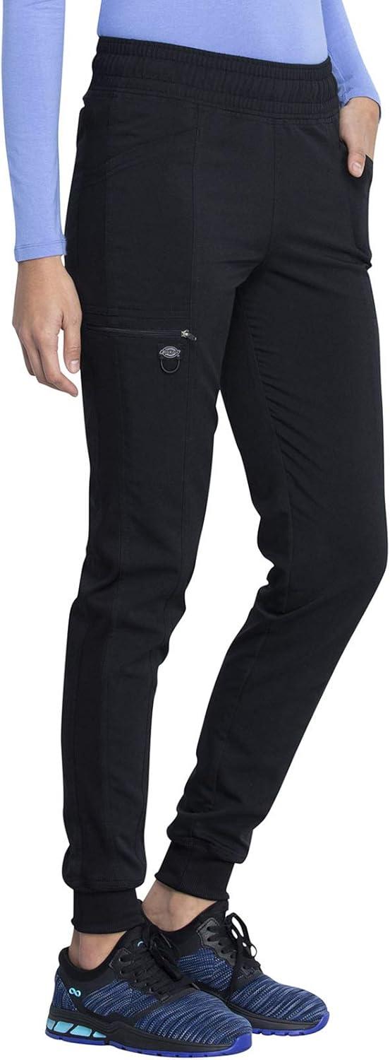 image:imageDickies Women Scrub Pant Mid Rise Jogger with 5 Pocket and Elastic Waistband DK155Black
