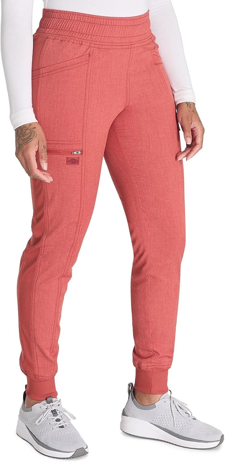 image:imageDickies Women Scrub Pant Mid Rise Jogger with 5 Pocket and Elastic Waistband DK155Heather Clay