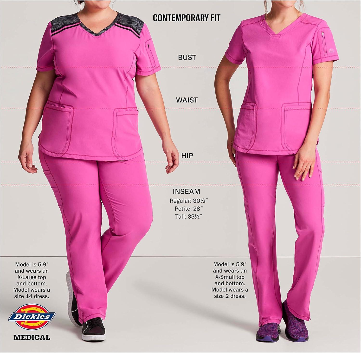 image:imageDynamix Scrubs for Women Drawstring Cargo Pants for Women DK130Black