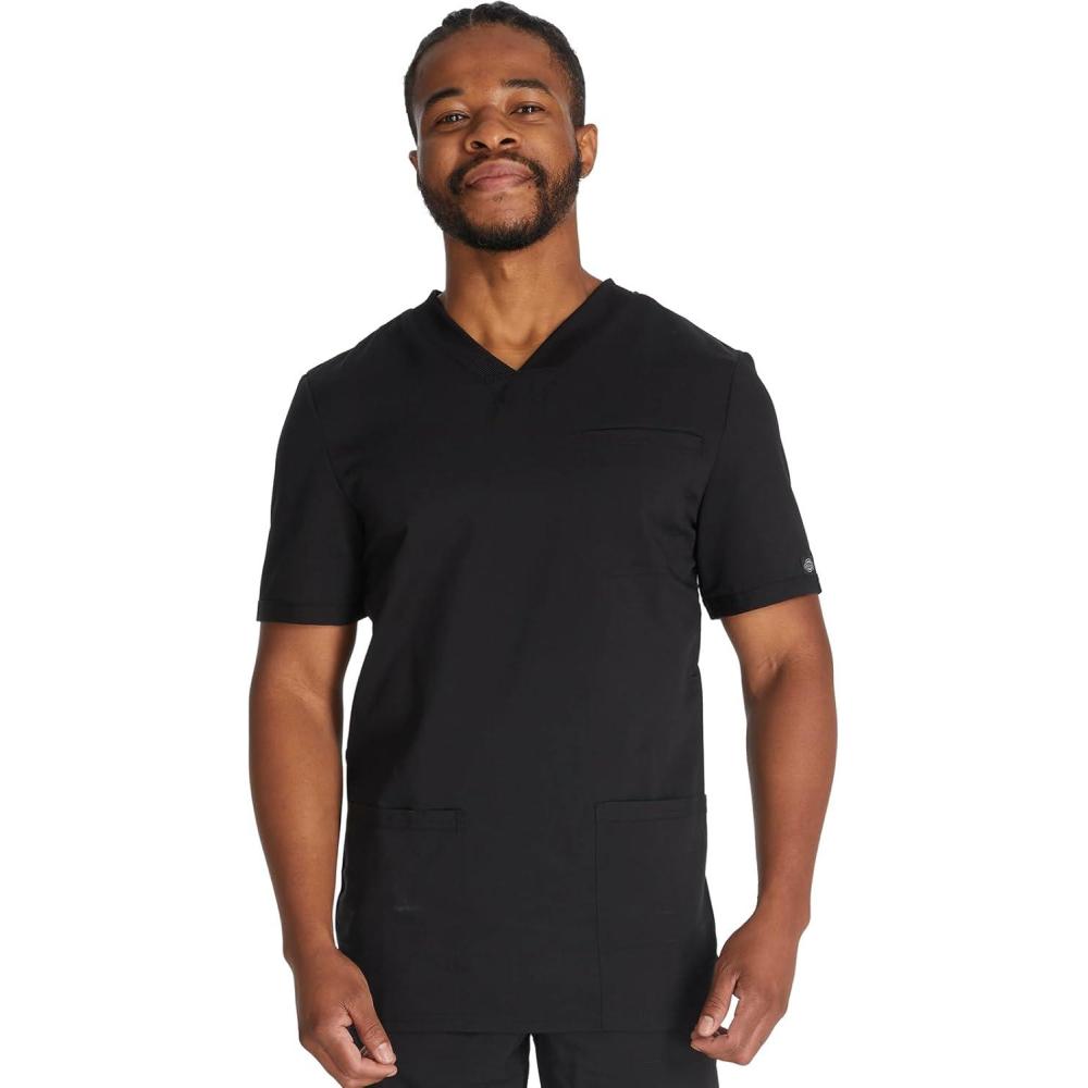 image:imageDickies Balance Men Scrubs Top VNeck DK845Black