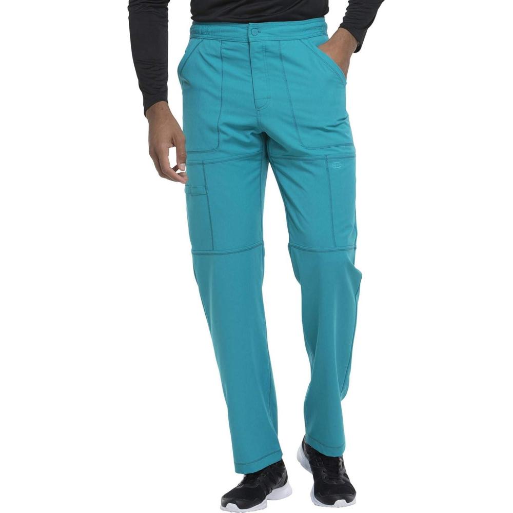 image:imageDickies Dynamix Scrub Pants for Men with Zip Fly AthleticInspired with FourWay Stretch and Moisture Wicking DK110Teal Blue