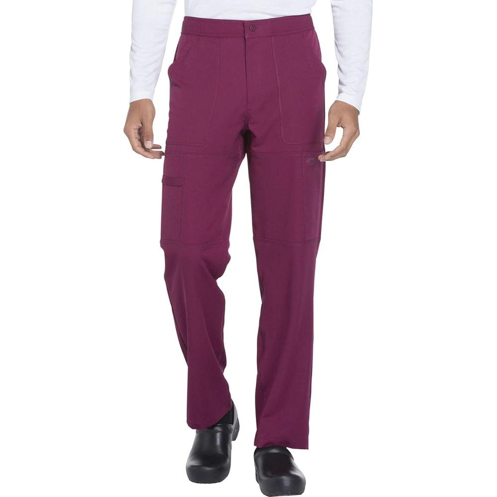 image:imageDickies Dynamix Scrub Pants for Men with Zip Fly AthleticInspired with FourWay Stretch and Moisture Wicking DK110Wine