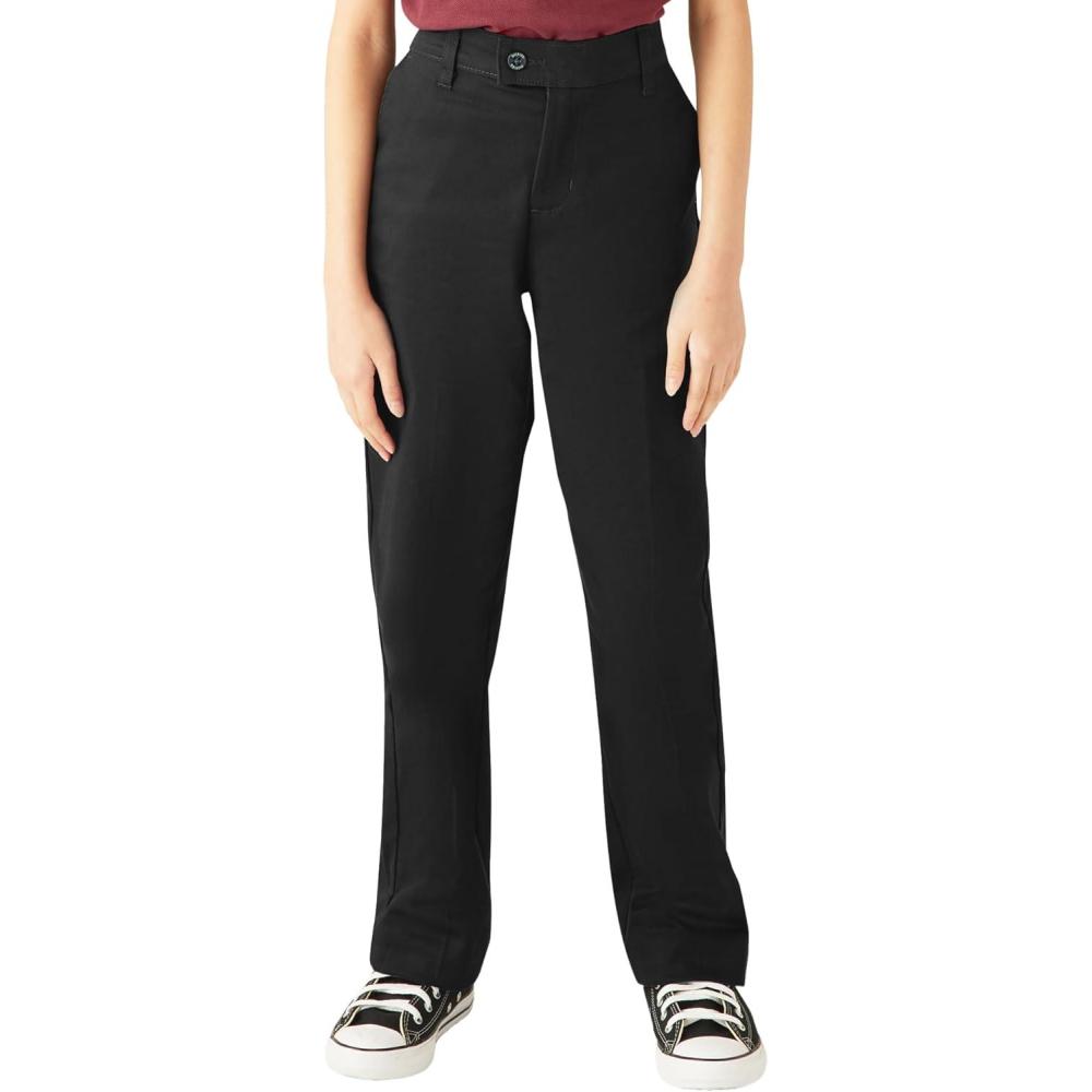 image:imageDickies Kids Girls 26X Stretch Slim Straight PantBlack
