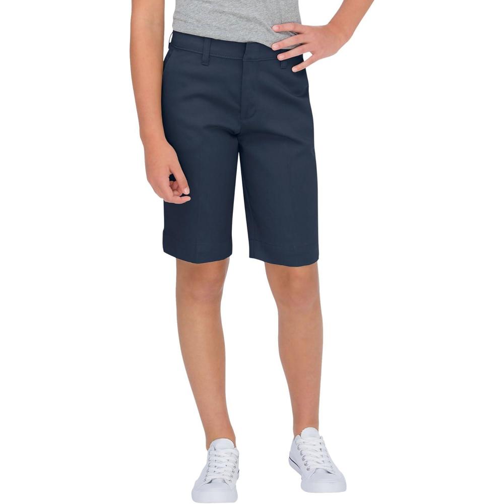image:imageDickies Kids Girls 716 Stretch Bermuda ShortDark Navy