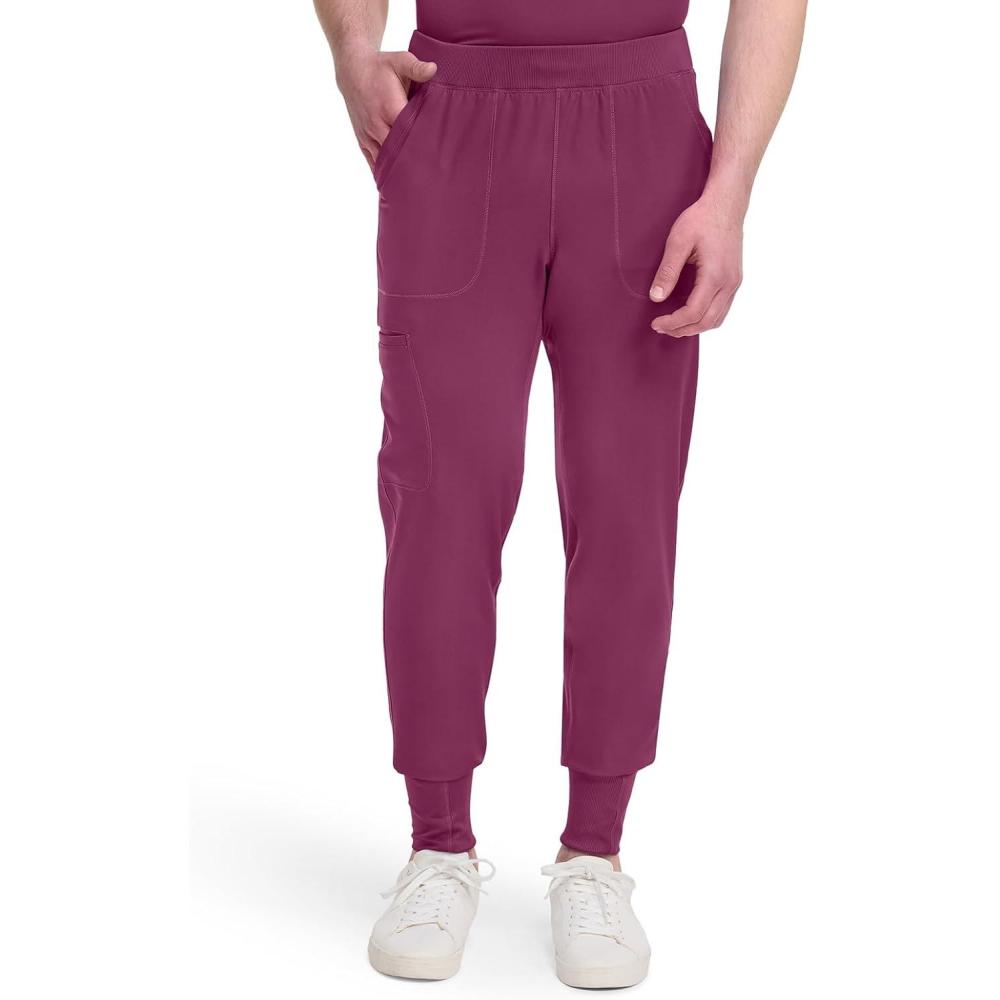 image:imageDickies Mens Scrub Pant Jogger with Waistband 5 Pockets amp 360 Stretch DK040Wine