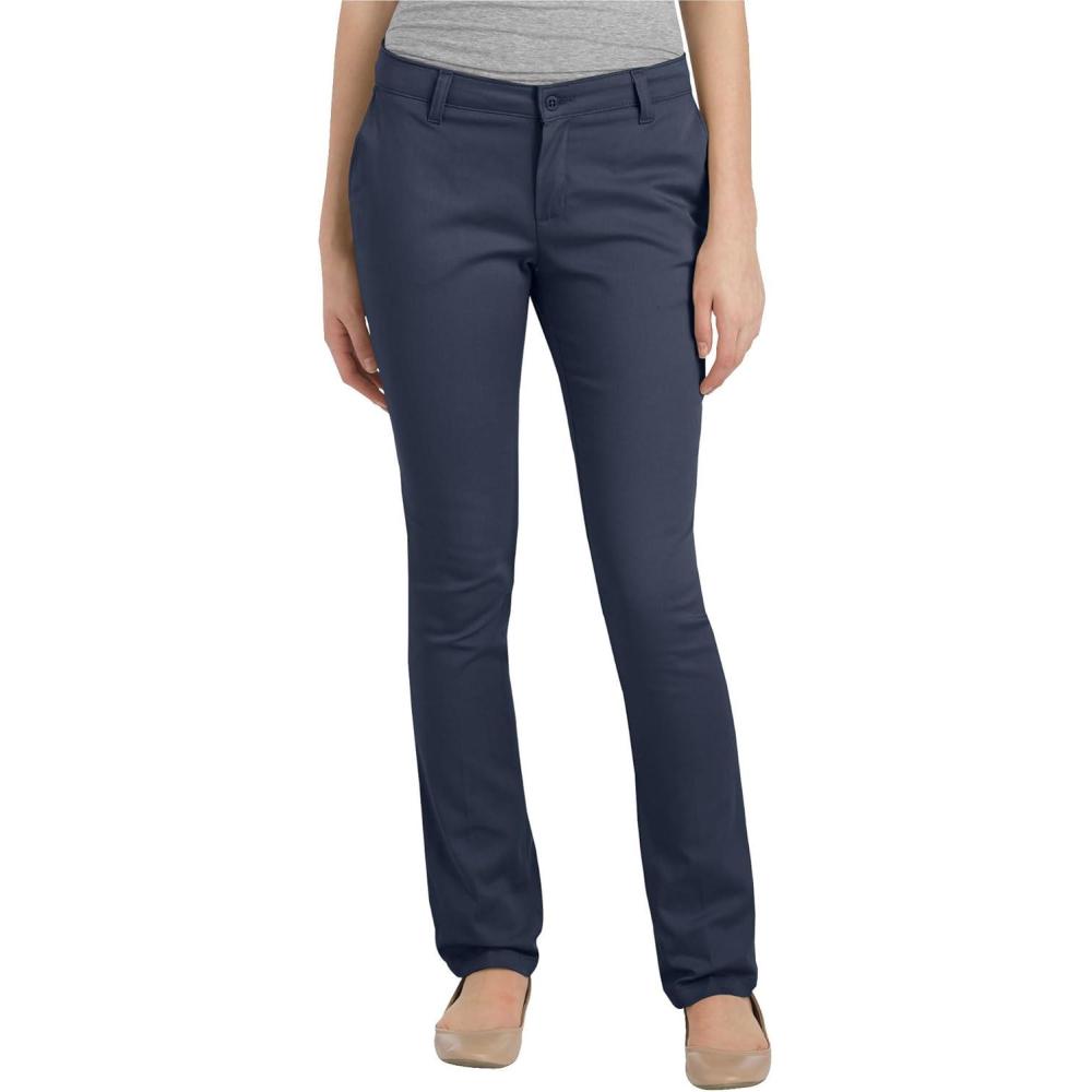 image:imageDickies Womens Stretch Straight Leg PantDark Navy