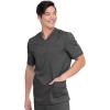 Dickies Balance Men Scrubs Top V-Neck DK845(Pewter)