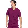 Dickies Balance Men Scrubs Top V-Neck DK845(Wine)