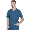Dickies Dynamix Men Scrubs Top V-Neck DK640(Caribbean Blue)