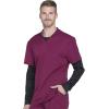 Dickies Dynamix Men Scrubs Top V-Neck DK640(Wine)