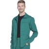 Dickies Dynamix Men Warm Up Scrubs Jacket Zip Front DK310(Hunter Green)