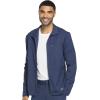 Dickies Dynamix Men Warm Up Scrubs Jacket Zip Front DK310(Navy)