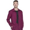 Dickies Dynamix Men Warm Up Scrubs Jacket Zip Front DK310(Wine)