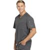 Dickies Dynamix Scrubs for Men Athletic-Inspired V-Neck Chest Pocket Scrub Top with Four-Way Stretch & Moisture Wicking DK610(Pewter)