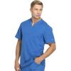 Dickies Dynamix Scrubs for Men Athletic-Inspired V-Neck Chest Pocket Scrub Top with Four-Way Stretch & Moisture Wicking DK610(Royal)