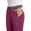 Dickies Dynamix Women Scrubs Pant Natural Rise Tapered Leg Jogger DK185(Wine)