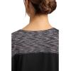 Dickies Dynamix Womens Tops, Athletic-Inspired Mélange V-Neck Scrub Top with Four-Way Stretch and Moisture Wicking DK740(Black)