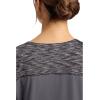 Dickies Dynamix Womens Tops, Athletic-Inspired Mélange V-Neck Scrub Top with Four-Way Stretch and Moisture Wicking DK740(Pewter)