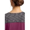 Dickies Dynamix Womens Tops, Athletic-Inspired Mélange V-Neck Scrub Top with Four-Way Stretch and Moisture Wicking DK740(Wine)