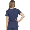 Dickies Dynamix Womens Tops, Athletic-Inspired V-Neck Scrub Top with Four-Way Stretch and Moisture Wicking DK730(Navy)