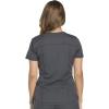 Dickies Dynamix Womens Tops, Athletic-Inspired V-Neck Scrub Top with Four-Way Stretch and Moisture Wicking DK730(Pewter)