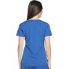 Dickies Dynamix Womens Tops, Athletic-Inspired V-Neck Scrub Top with Four-Way Stretch and Moisture Wicking DK730(Royal)