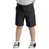 Dickies Girl Big Girls’ Flexwaist Slim Fit Flat Front Short(Black)