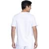 Dickies Scrub Top for Men with Zip Chest Pocket, Rib Knit, I.D. Badge at, 2-Way Stretch Durable & Breathable Fabric – DK865(White)