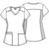 Dickies V-Neck Scrub Top with 5 Pockets Shirttail Hem and Bi-Stretch Technology DK875(Black)