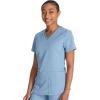 Dickies V-Neck Scrub Top with 5 Pockets Shirttail Hem and Bi-Stretch Technology DK875(Blue Jean)