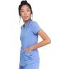 Dickies V-Neck Scrub Top with 5 Pockets Shirttail Hem and Bi-Stretch Technology DK875(Ciel)