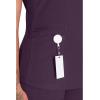 Dickies V-Neck Scrub Top with 5 Pockets Shirttail Hem and Bi-Stretch Technology DK875(Deep Amethyst)
