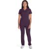 Dickies V-Neck Scrub Top with 5 Pockets Shirttail Hem and Bi-Stretch Technology DK875(Deep Amethyst)