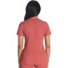 Dickies V-Neck Scrub Top with 5 Pockets Shirttail Hem and Bi-Stretch Technology DK875(Heather Clay)