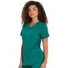 Dickies V-Neck Scrub Top with 5 Pockets Shirttail Hem and Bi-Stretch Technology DK875(Hunter Green)