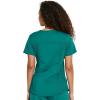 Dickies V-Neck Scrub Top with 5 Pockets Shirttail Hem and Bi-Stretch Technology DK875(Hunter Green)