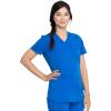 Dickies V-Neck Scrub Top with 5 Pockets Shirttail Hem and Bi-Stretch Technology DK875(Royal)