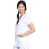 Dickies V-Neck Scrub Top with 5 Pockets Shirttail Hem and Bi-Stretch Technology DK875(White)