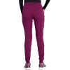 Dickies Women Scrub Pant Mid Rise Jogger with 5 Pocket and Elastic Waistband DK155(Wine)