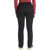 Dickies Women Scrub Pull-on Pant Mid Rise Tapered Leg Bottoms with 6 Pockets & Rib-Knit Waistband DK135(Black)