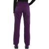 Dickies Women Scrub Pull-on Pant Mid Rise Tapered Leg Bottoms with 6 Pockets & Rib-Knit Waistband DK135(Eggplant)