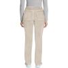 Dickies Women Scrub Pull-on Pant Mid Rise Tapered Leg Bottoms with 6 Pockets & Rib-Knit Waistband DK135(Heather Blonde Wood)