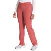 Dickies Women Scrub Pull-on Pant Mid Rise Tapered Leg Bottoms with 6 Pockets & Rib-Knit Waistband DK135(Heather Clay)